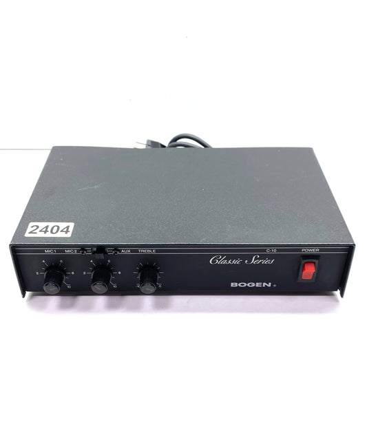 Amplificador Bogen C10 Mono 10W PA c/ Cable Auxiliar
