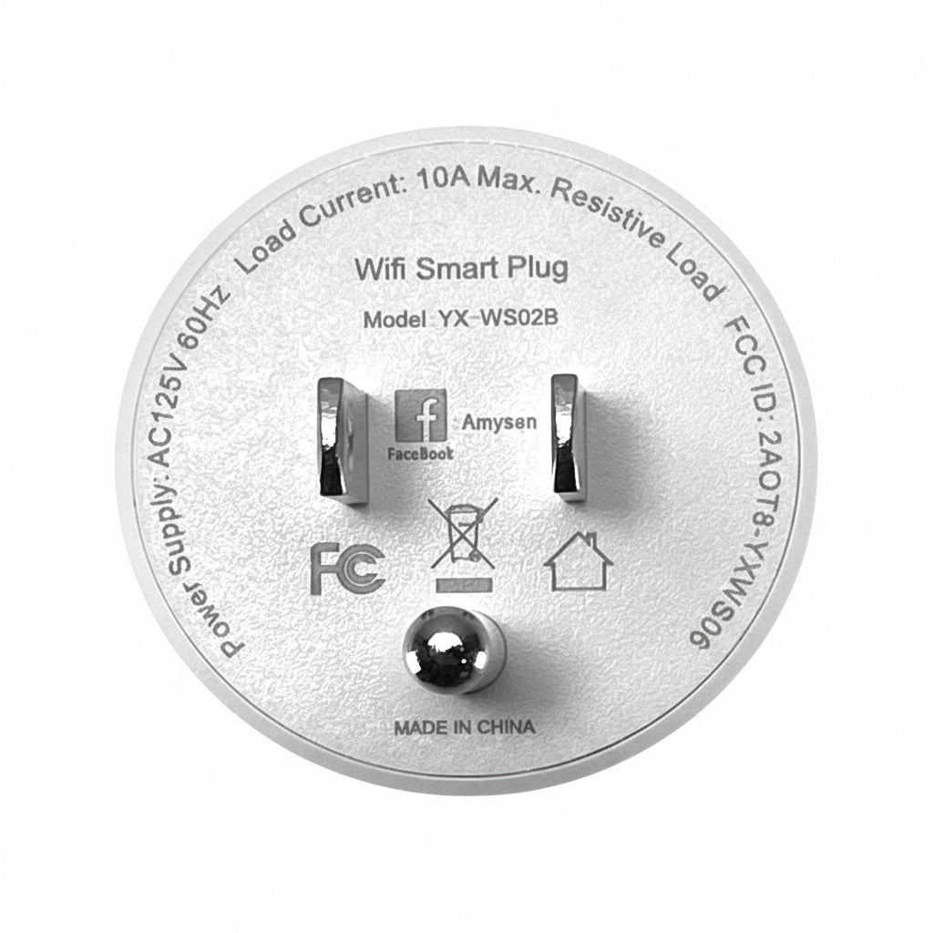 Enchufe Inteligente WiFi Amysen YX-WS02B