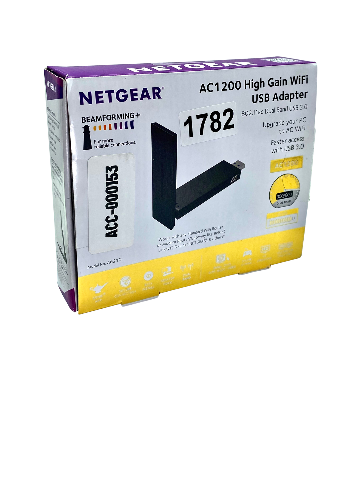 Adaptador Wi-Fi Netgear A6210 USB 3.0 AC1200 Dual Band