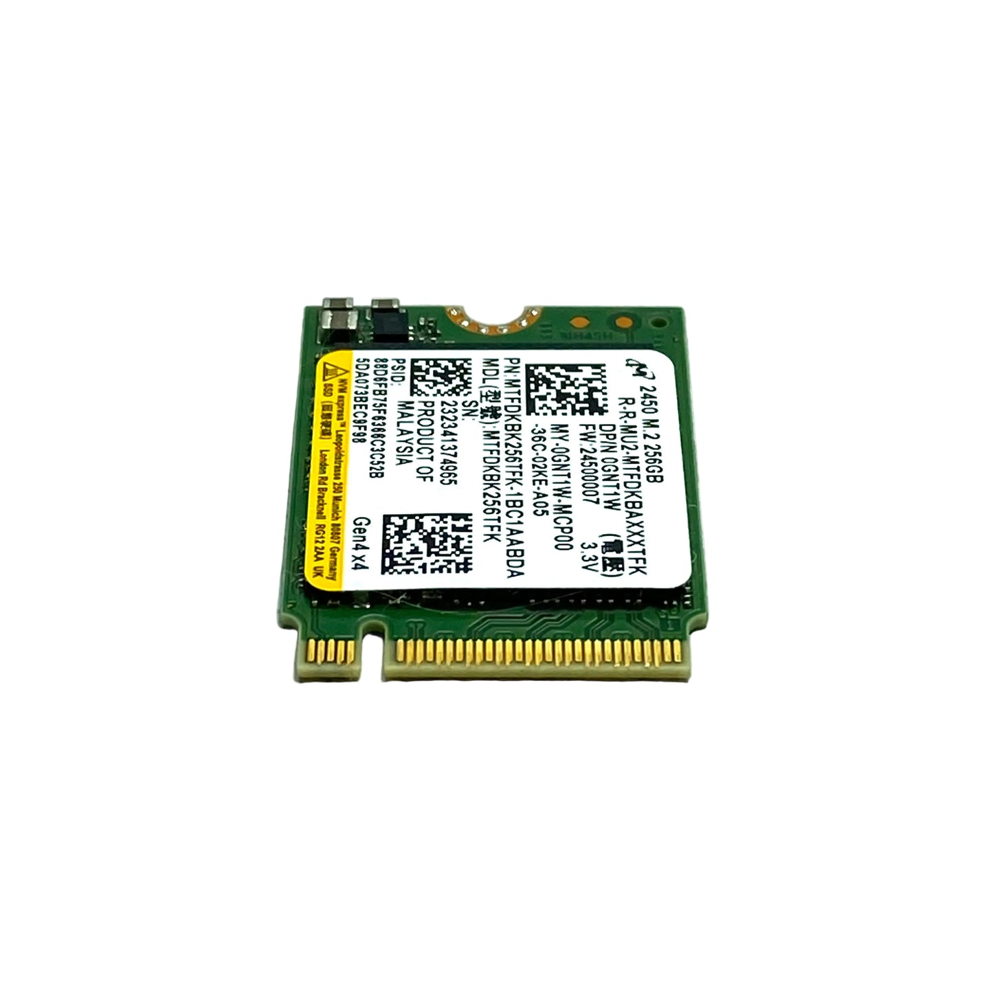 Disco Sólido Micron SSD M.2 NVMe Gen4 256GB