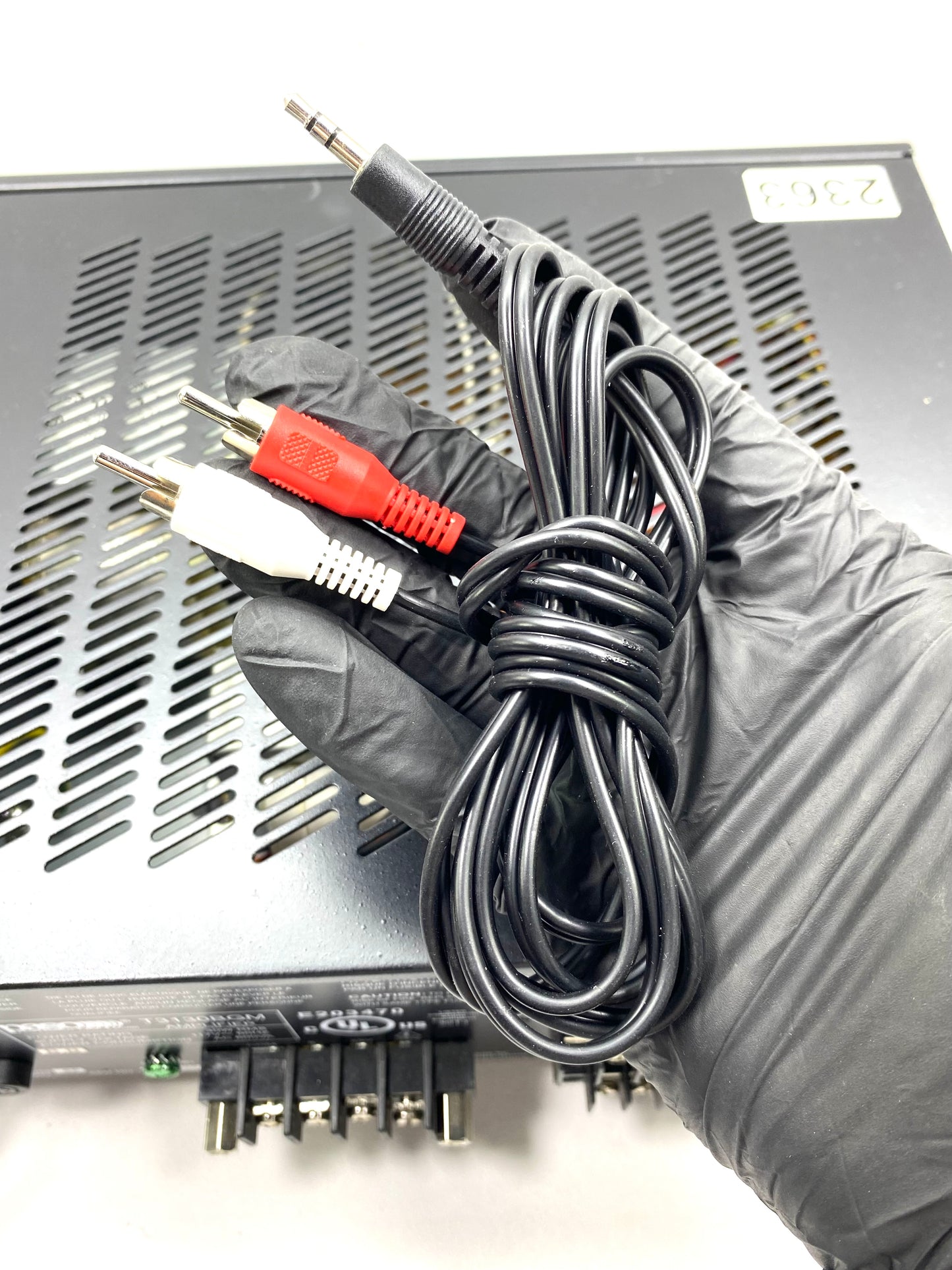 Amplificador Paging PASO Aiphone T3130BGM 30W RMS 4 Canales c/ Cable Auxiliar