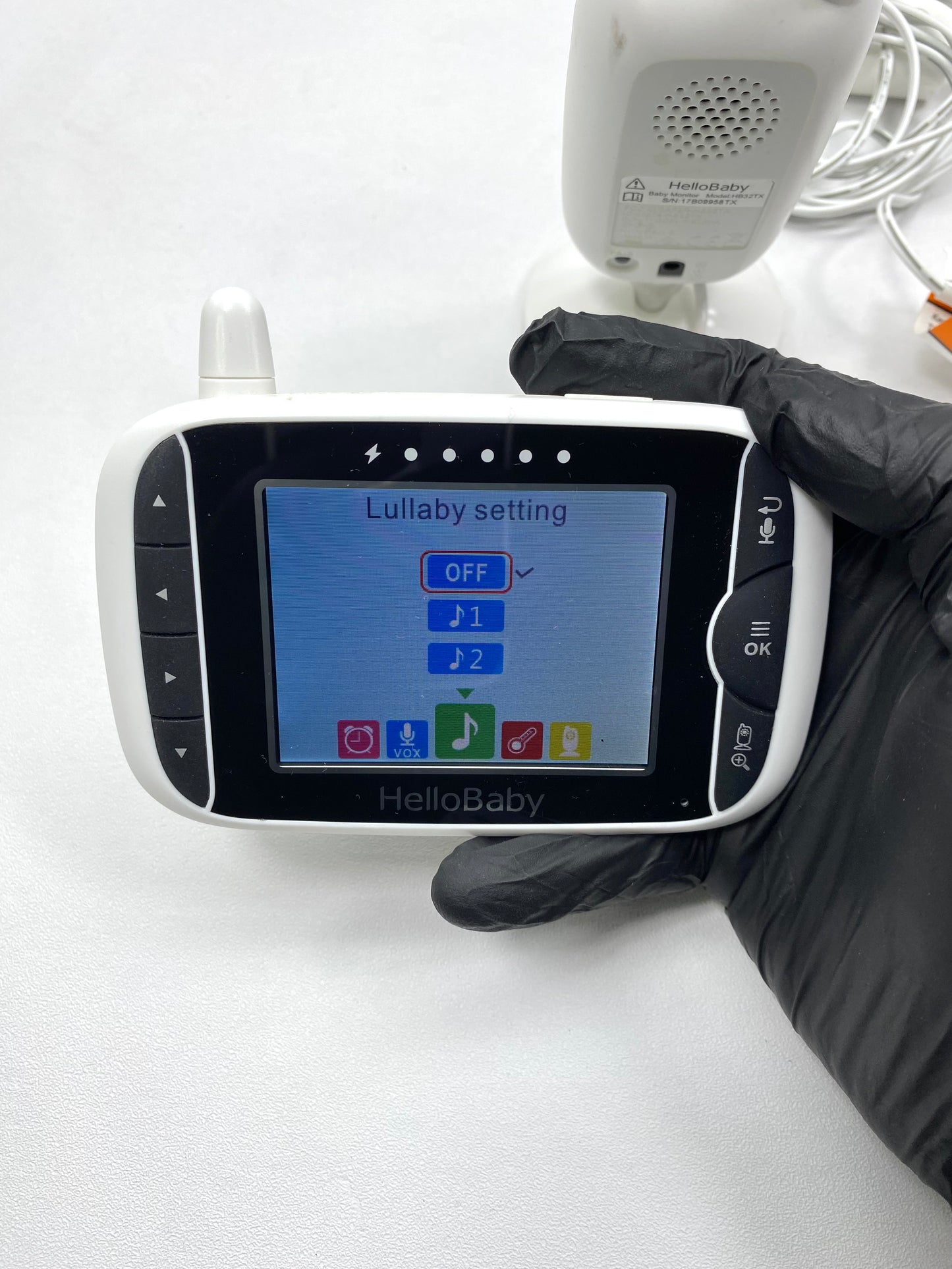 Monitor de Bebé HelloBaby HB32RX 3.2" LCD c/ 2 Cámaras Visión Nocturna y Audio Bidireccional