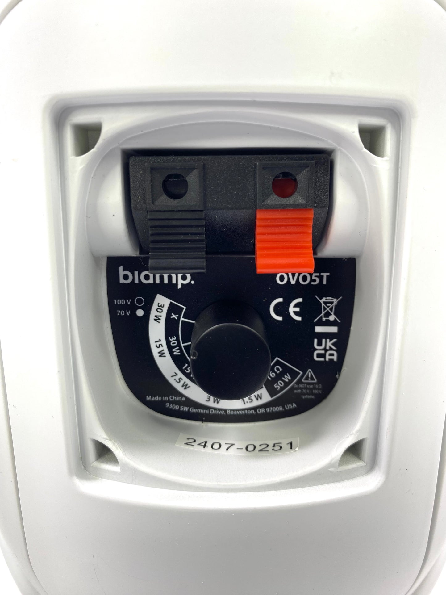 Parlantes Biamp OVO5T-W Estéreo Blancos Nuevos c/ Montaje