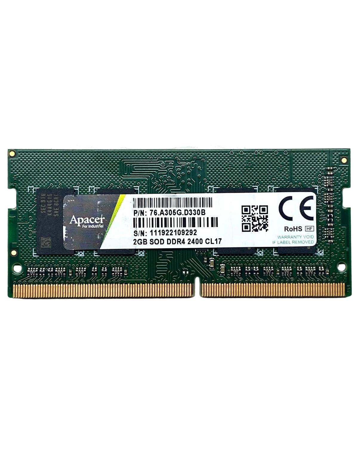 Memoria RAM Apacer 2GB DDR4 2400MHz SODIMM