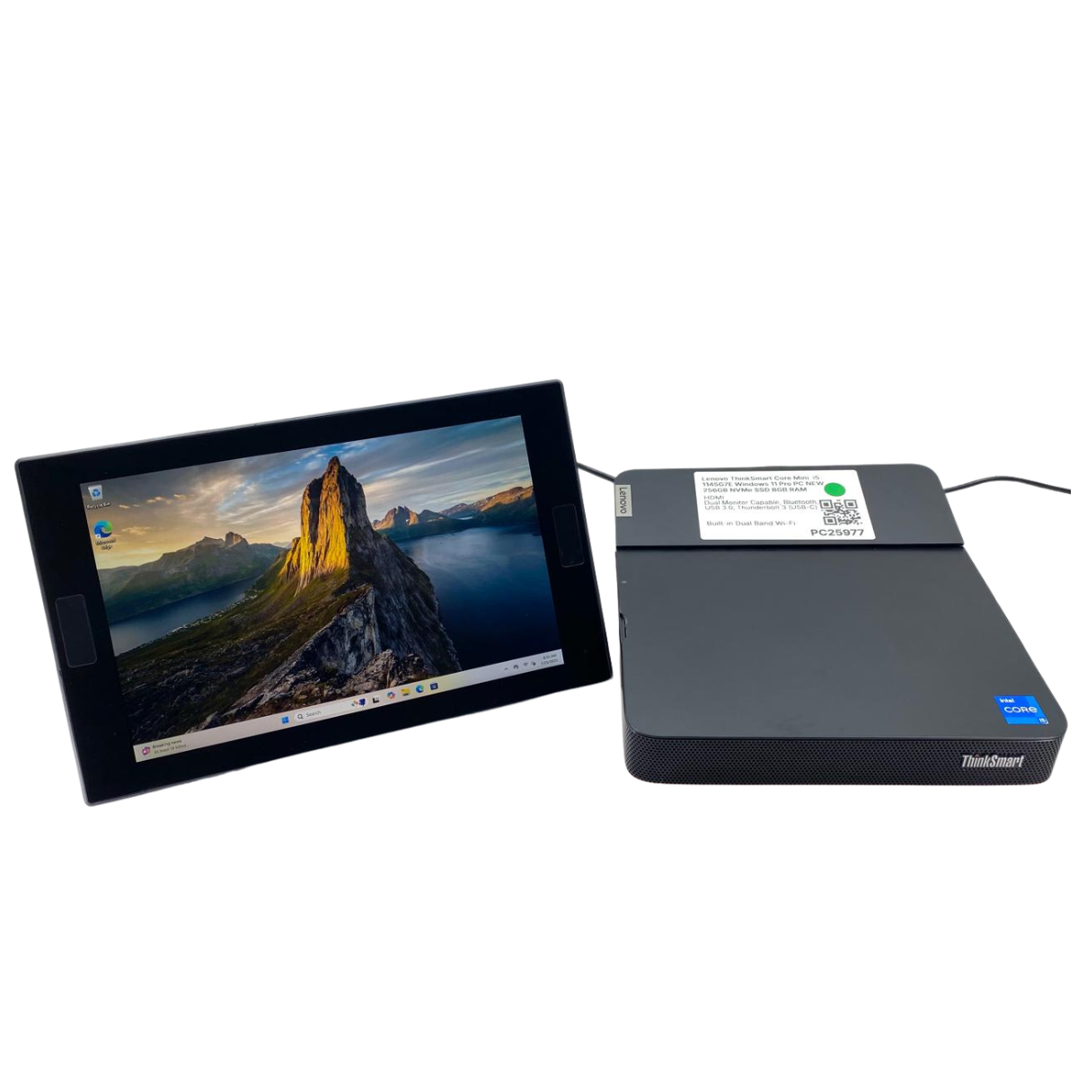 Mini PC Lenovo ThinkSmart Core i5-1145G7E 16GB 256GB SSD WINDOWS 11 Pro + Pantalla Táctil 10" Nueva