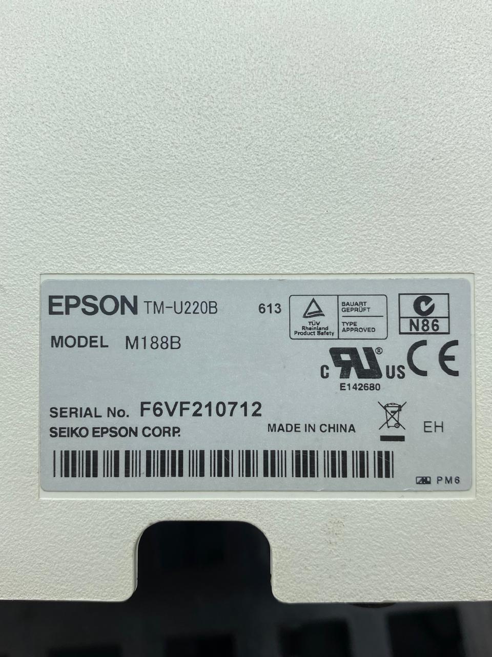 Impresora Térmica de Recibos Epson TM-U220B RS232