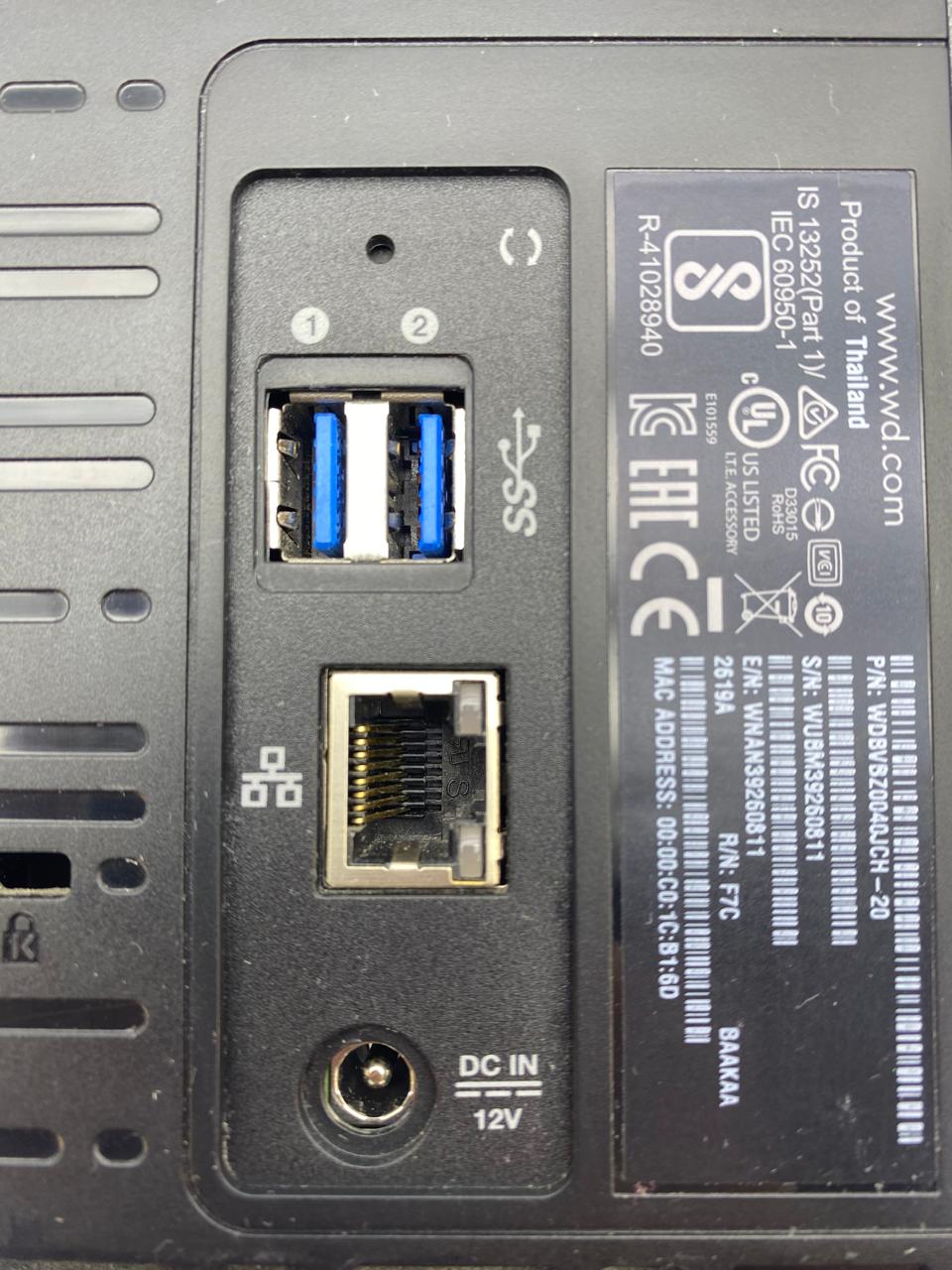 Western Digital My Cloud EX2 Ultra 4TB con Adaptador