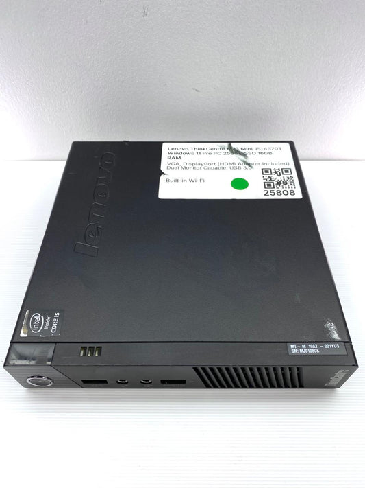 Desktop Lenovo ThinkCentre M73 Core i5-4570T 16GB RAM DDR3 256GB SSD WINDOWS 11 PRO c/ adaptador