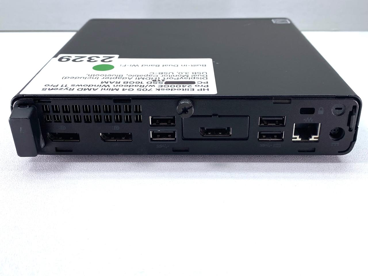 Desktop HP EliteDesk 705 G4 Mini Ryzen 5 PRO 2400GE 16GB RAM DDR4 480GB SSD WINDOWS 11 PRO c/ adaptador