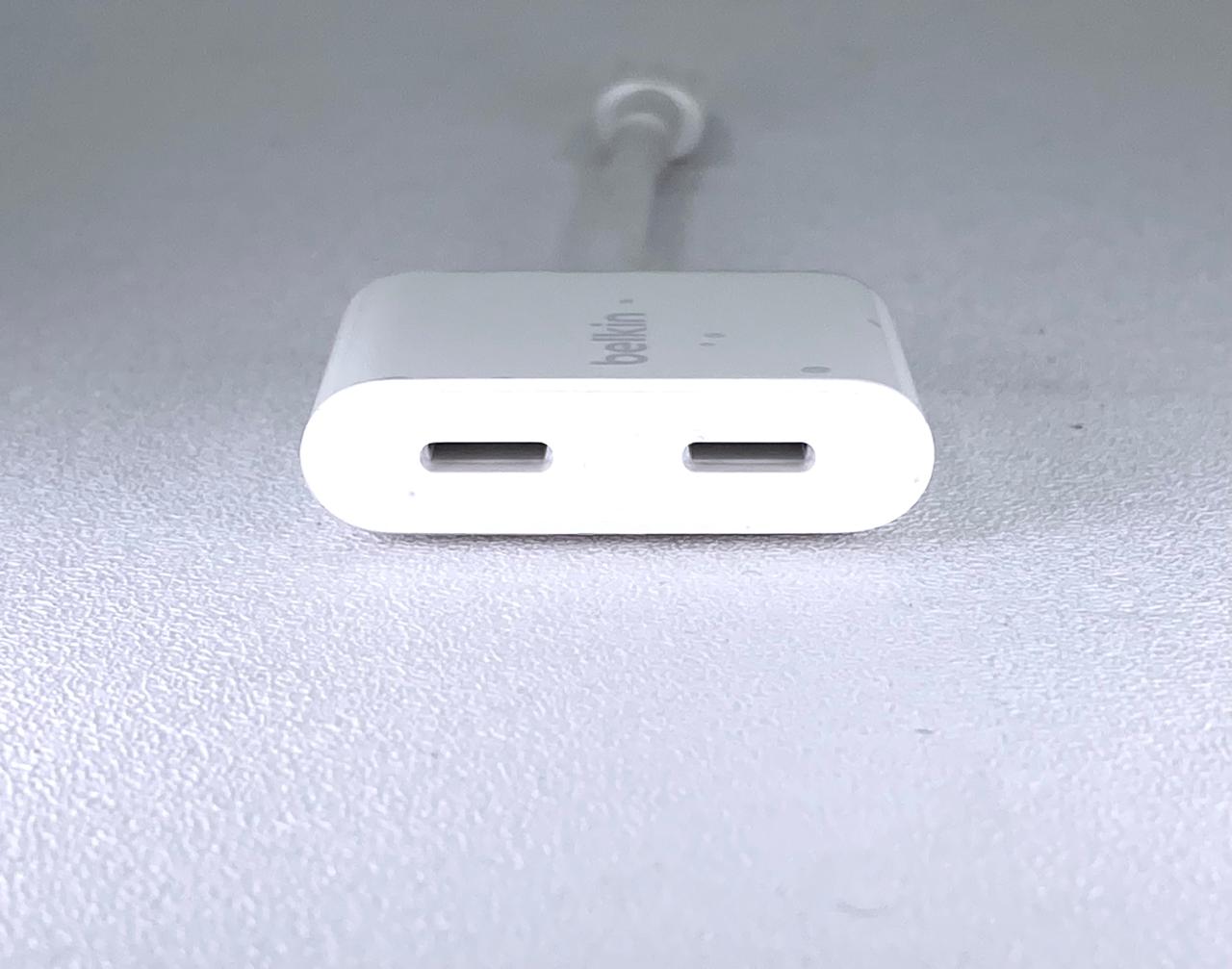Adaptador Lightning a Doble Lightning Belkin c/ Audio y Carga