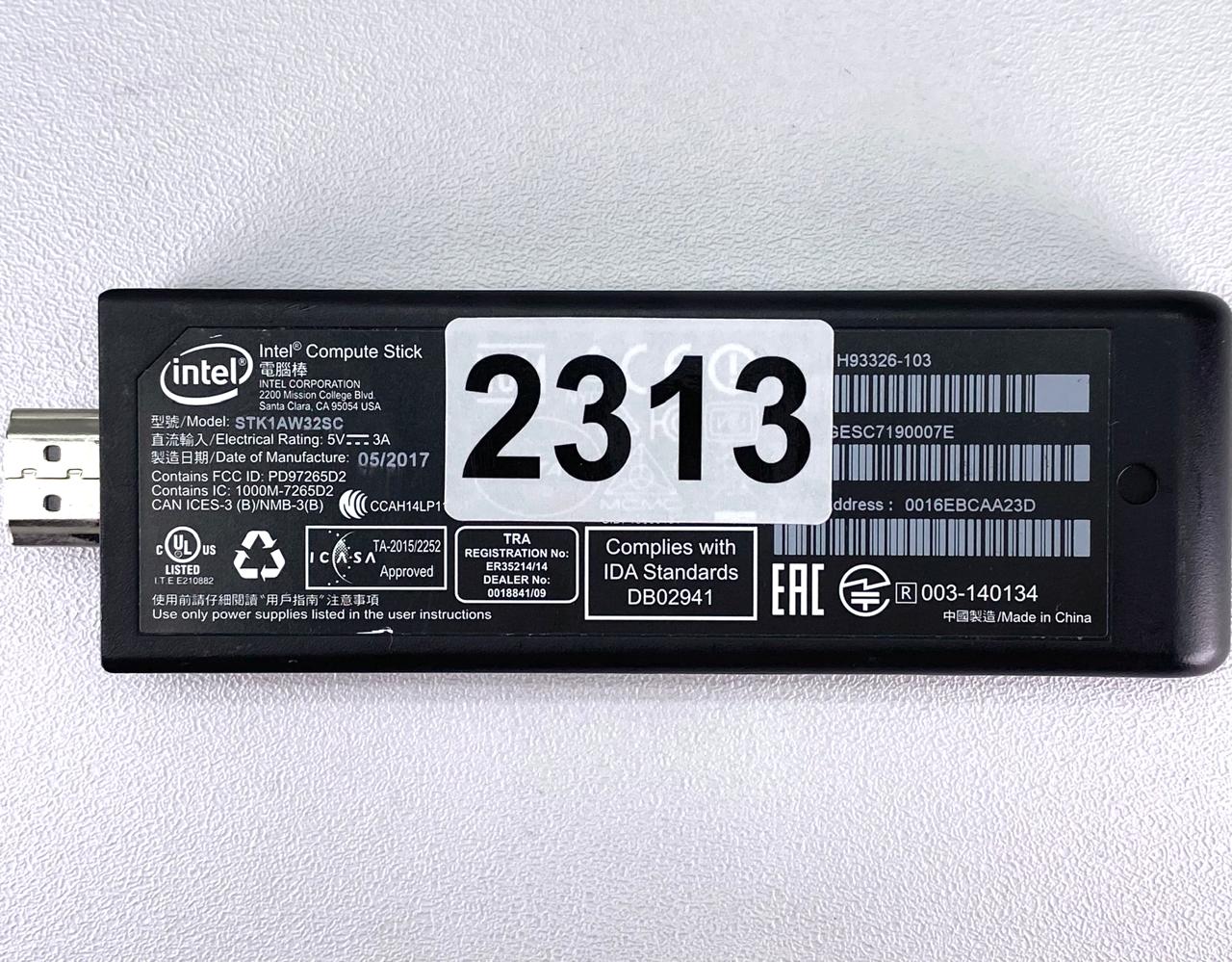 Mini PC Stick Intel STK1AW32SC 2GB RAM 32GB HDMI Windows 10