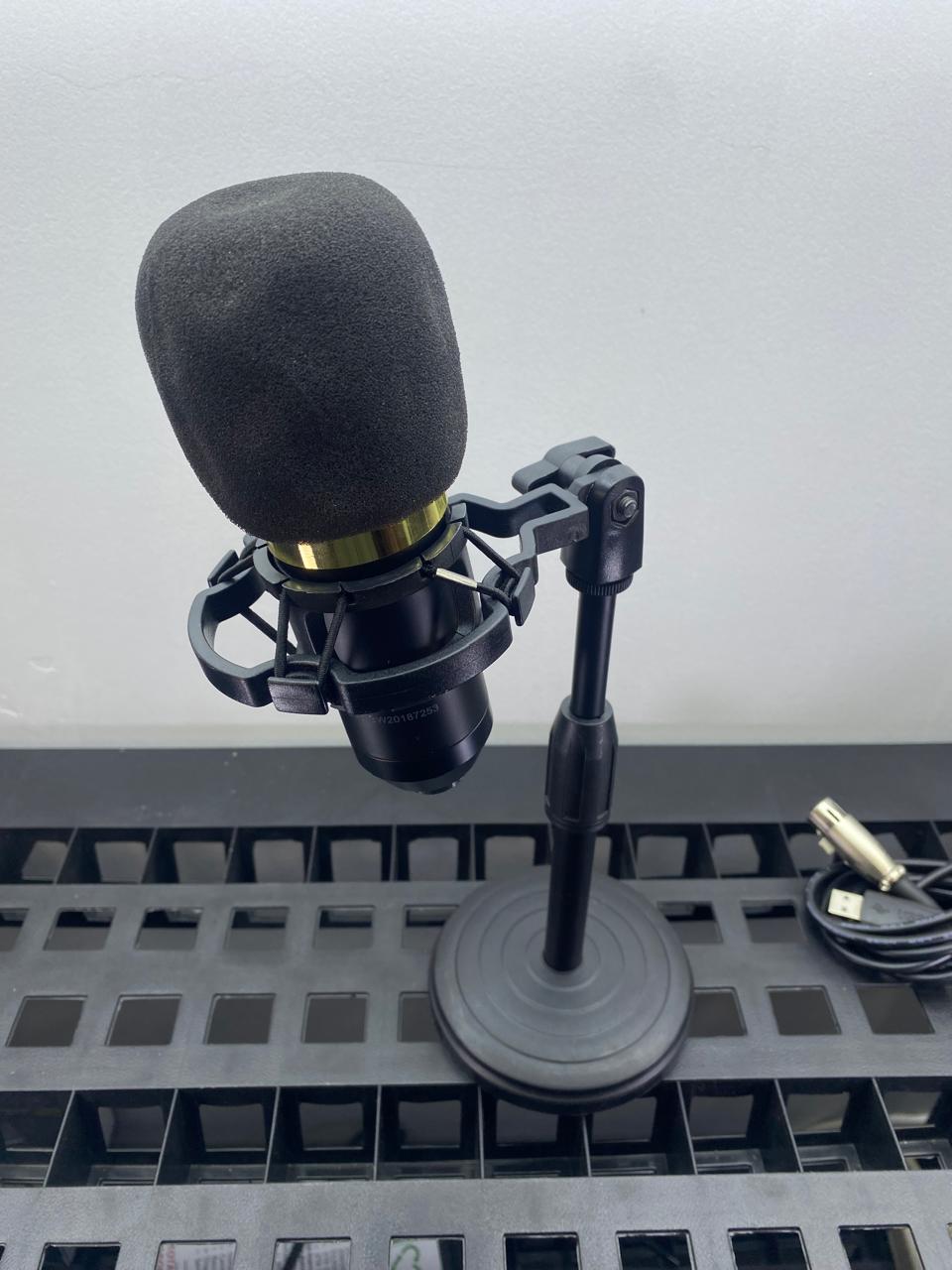 Micrófono USB Con Base Y Cable De 2.5m