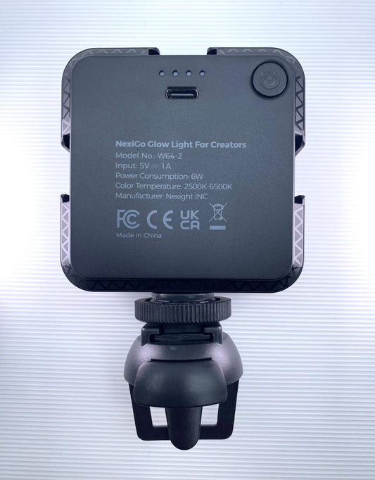Luz NexiGo Glow Light Recargable para Streamer c/ Sujetador de Pantalla
