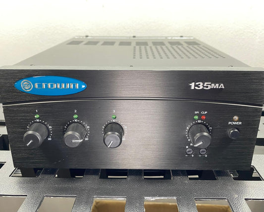 Amplificador Comercial Crown 135MA 35W 1 Canal c/ Cable de Poder y Aux