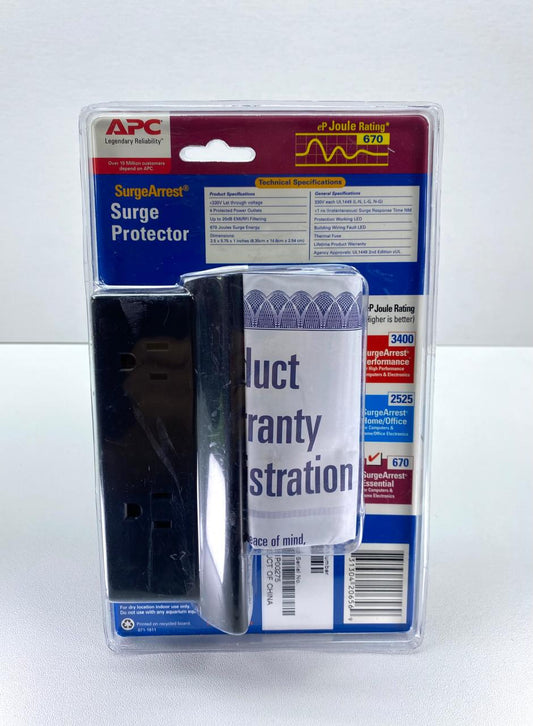 Protector Sobretensión APC P4 4 Tomas c/ Montaje Pared