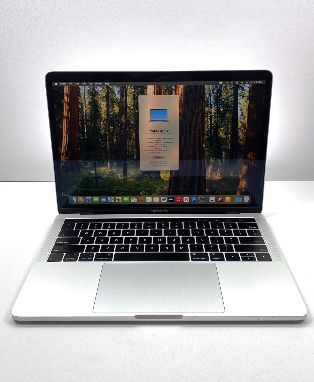 Laptop Apple MacBook Pro 2018 13.3" 2560x1600 (2K) Core i5-8259U 8GB RAM LPDDR3 512GB SSD macOS Sequoia c/ cargador