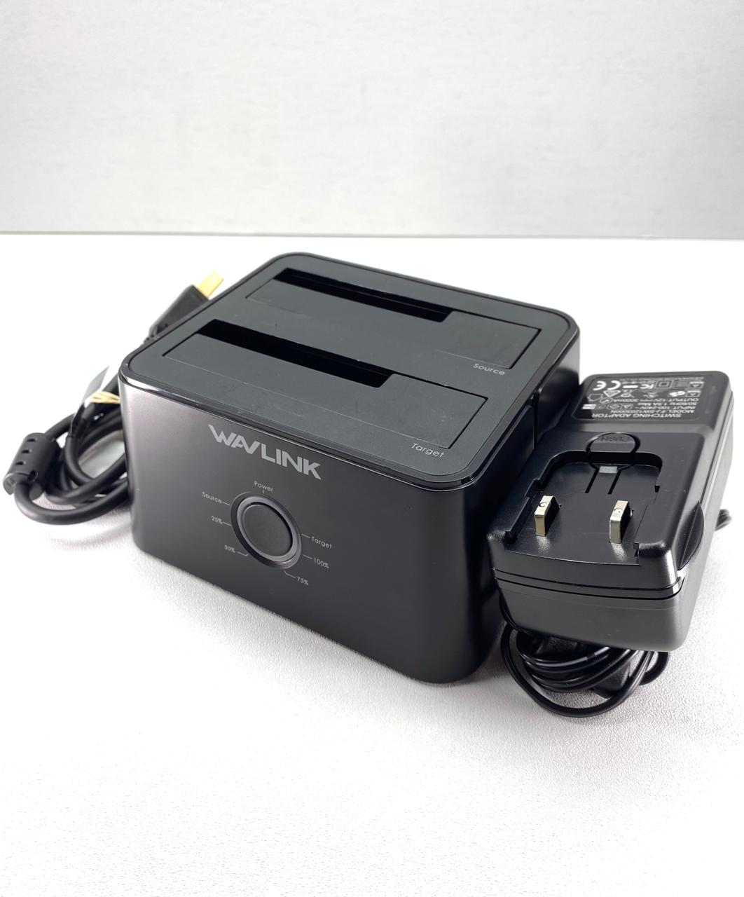 Lector Externo Doble Wavlink Docking HDD/SSD USB 3.0 Clonador