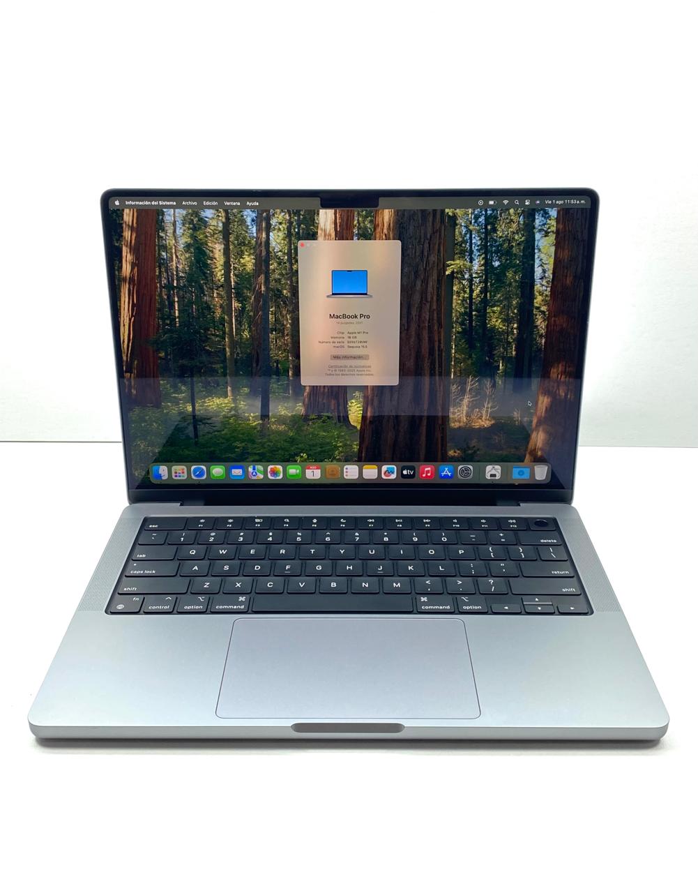 Laptop Apple MacBook Pro 2021 14.2" 3024x1964 (2K) M1 16GB RAM LPDDR5 1TB SSD macOS Sequoia c/ cargador