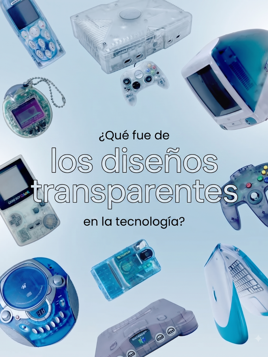 ¿Qué fue de los diseños transparentes en la tecnología?
