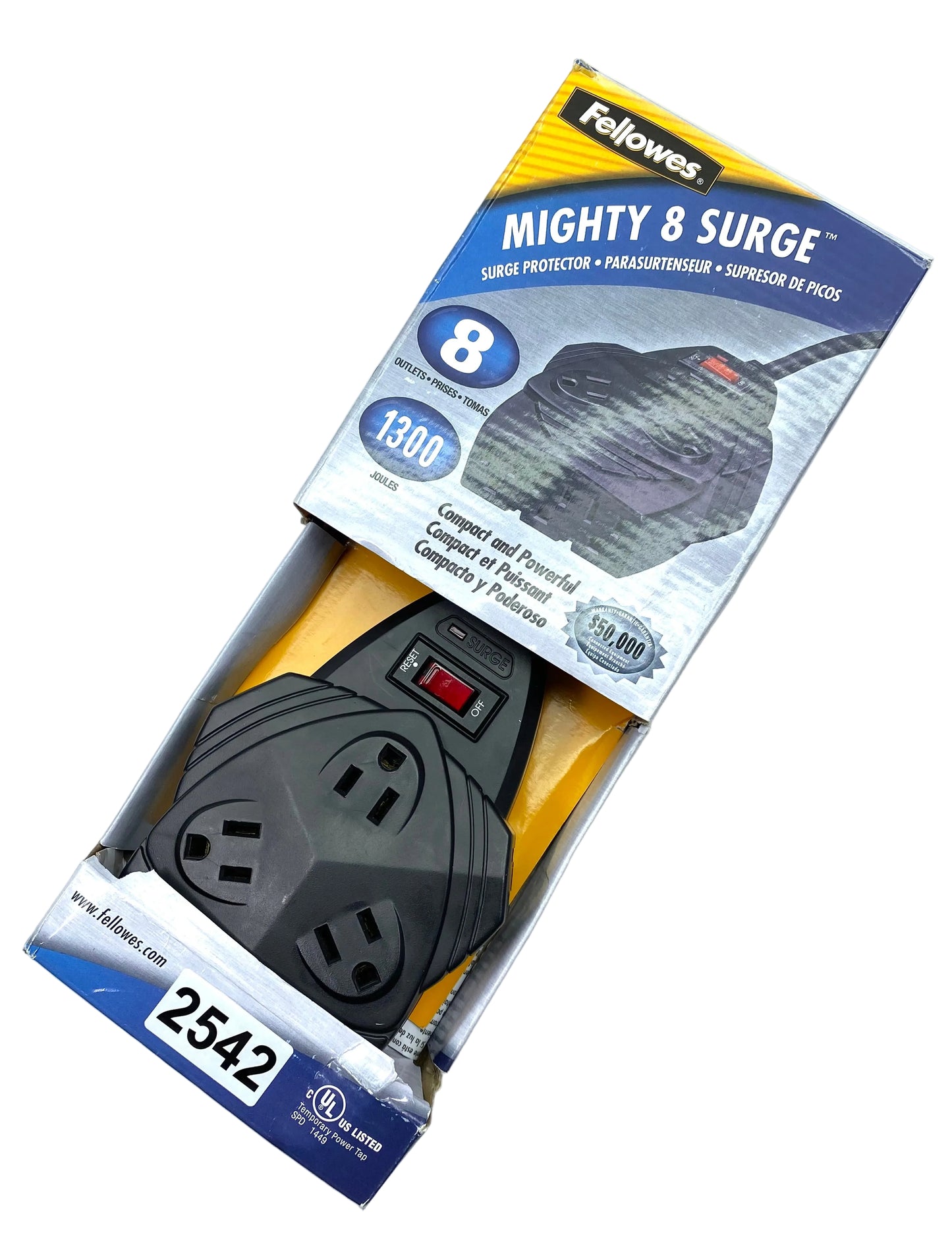 Protector de Voltaje Fellowes Mighty 8 Tomas