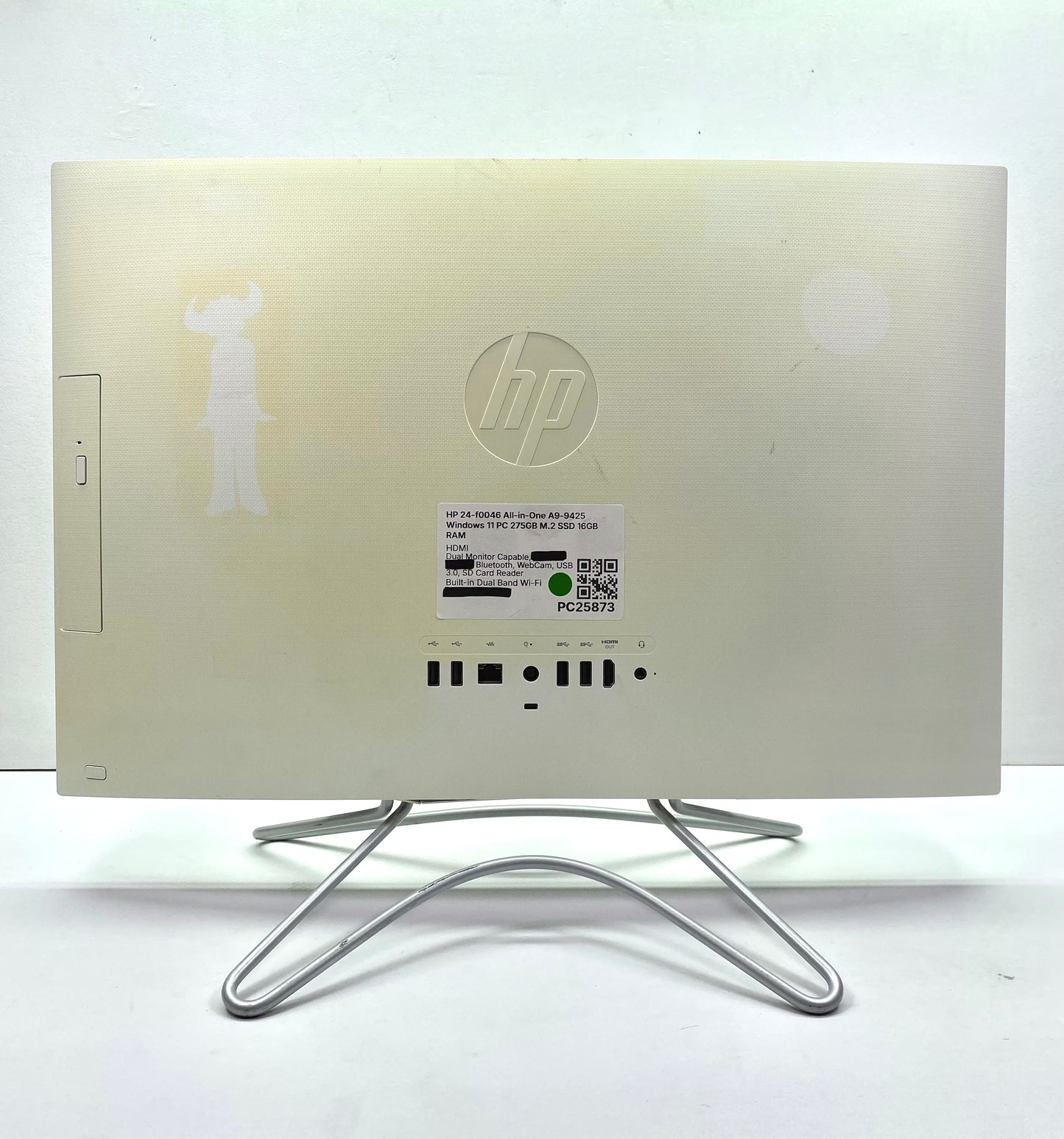 Desktop HP 24-f0046 24" 1920x1080 (FHD) A9-9425 16GB RAM DDR4 275GB M.2 SSD WINDOWS 11 HOME c/ adaptador