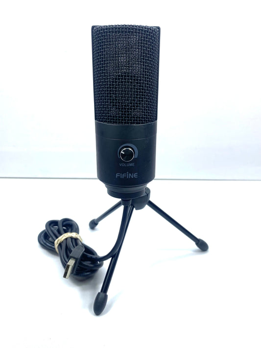 Micrófono Cardioide USB FIFINE K669B c/ Pedestal para Grabación en Estudio