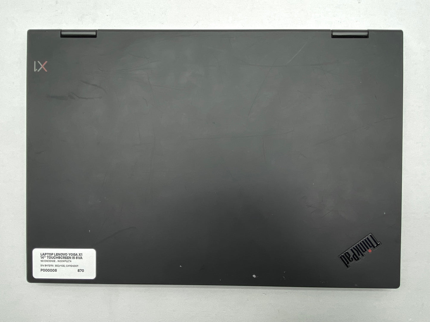 Laptop Lenovo Yoga X1 14" Touchscreen i5 8va Gen PARTES O REPARAR