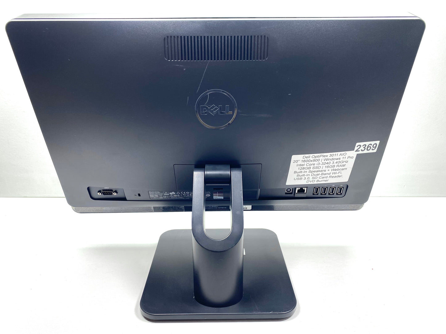 All-In-One Dell OptiPlex 3011 AIO 20" 1600x900 (HD) Core i3-3240 16GB RAM DDR3 128GB SSD WINDOWS 11 PRO c/ adaptador