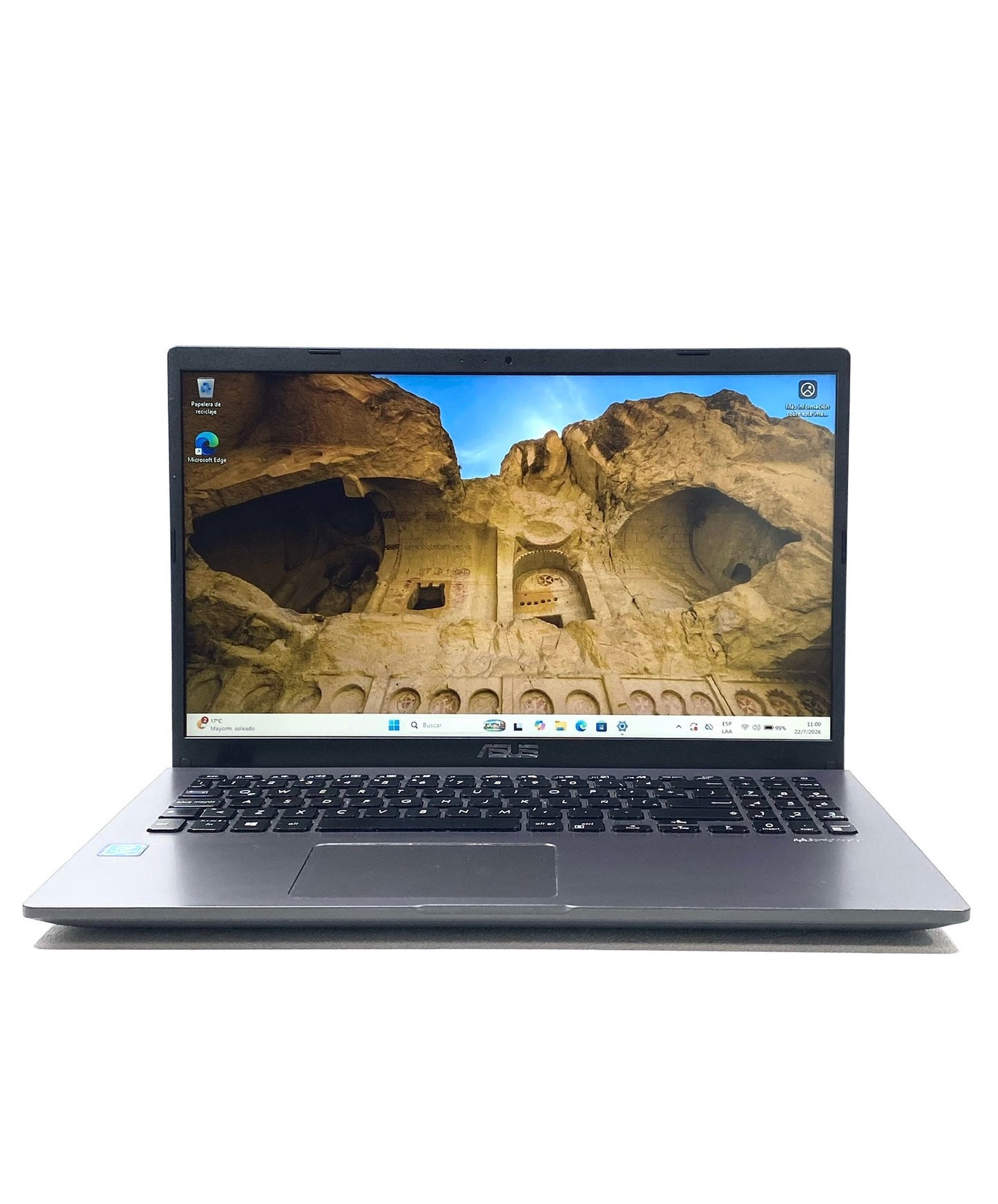 Laptop Asus VivoBook X509M 15.6" Celeron N4020 8GB RAM 256GB SSD + 1TB HDD c/ cargador