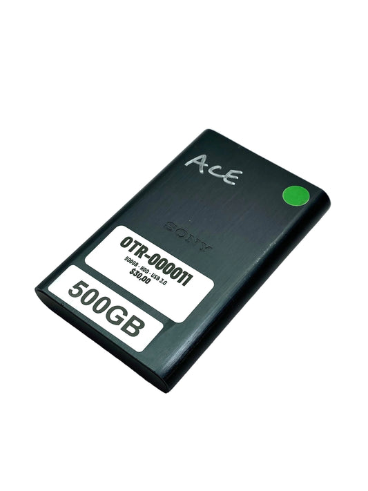 Disco Duro Externo Sony HDD 500GB USB 3.0 Sony HD-EG5 c/ cable