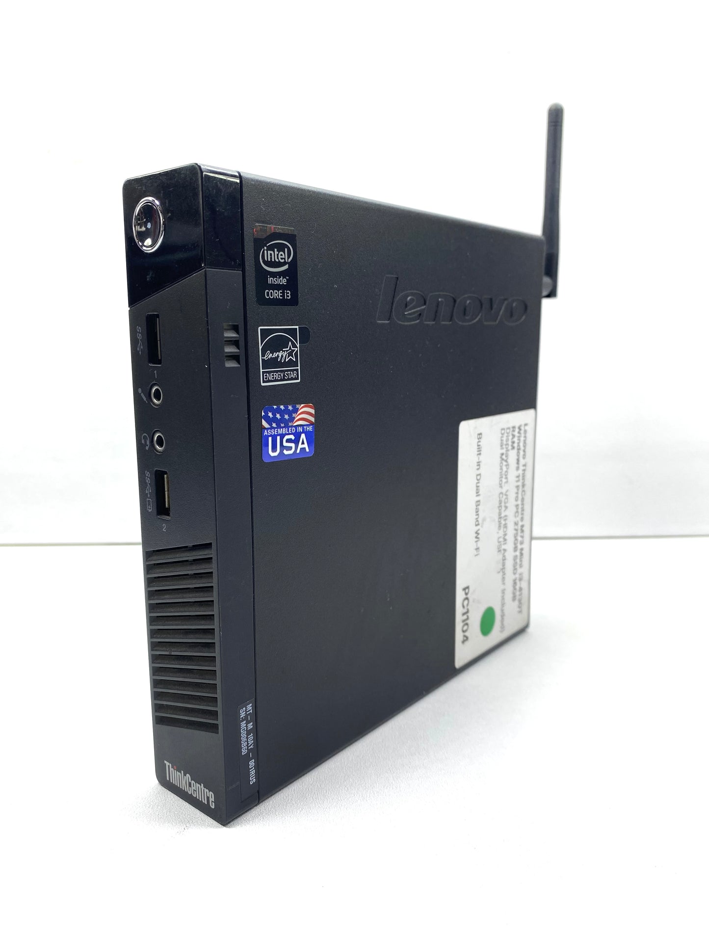 Desktop Lenovo ThinkCentre M73 Core i3-4130T 16GB RAM DDR3 276GB SSD WINDOWS 10 HOME c/ adaptador