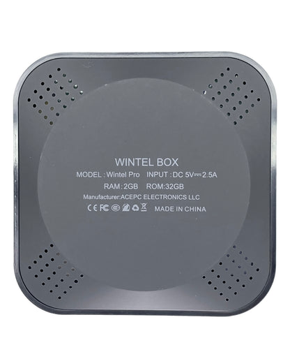 Desktop Wintel Box Atom x5-Z8350 2GB RAM DDR3L 32GB SSD WINDOWS 10 PRO c/ adaptador
