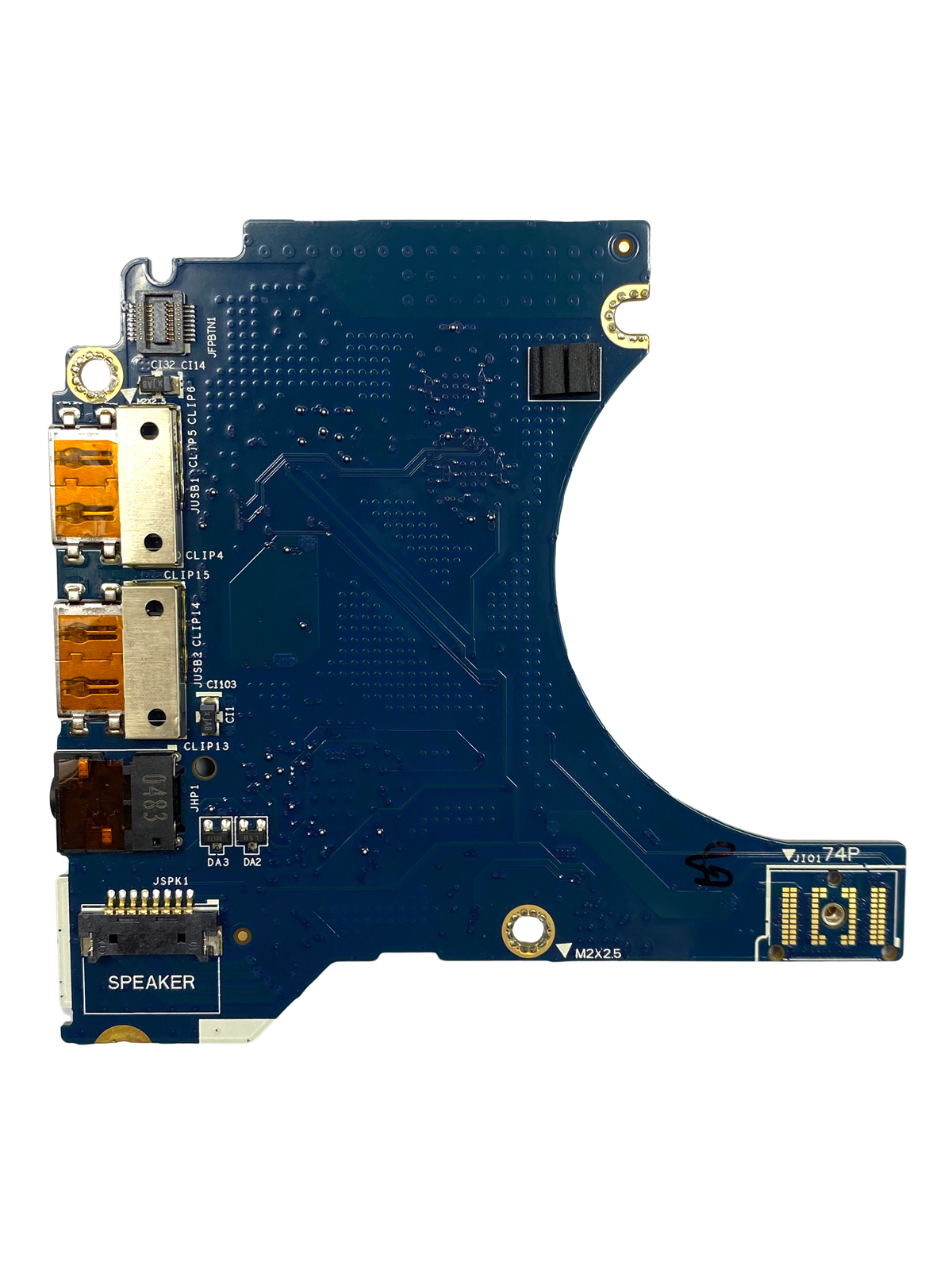 Placa USB Audio y Botón Encendido Dell WP85P LS-J264P para Latitude 7410