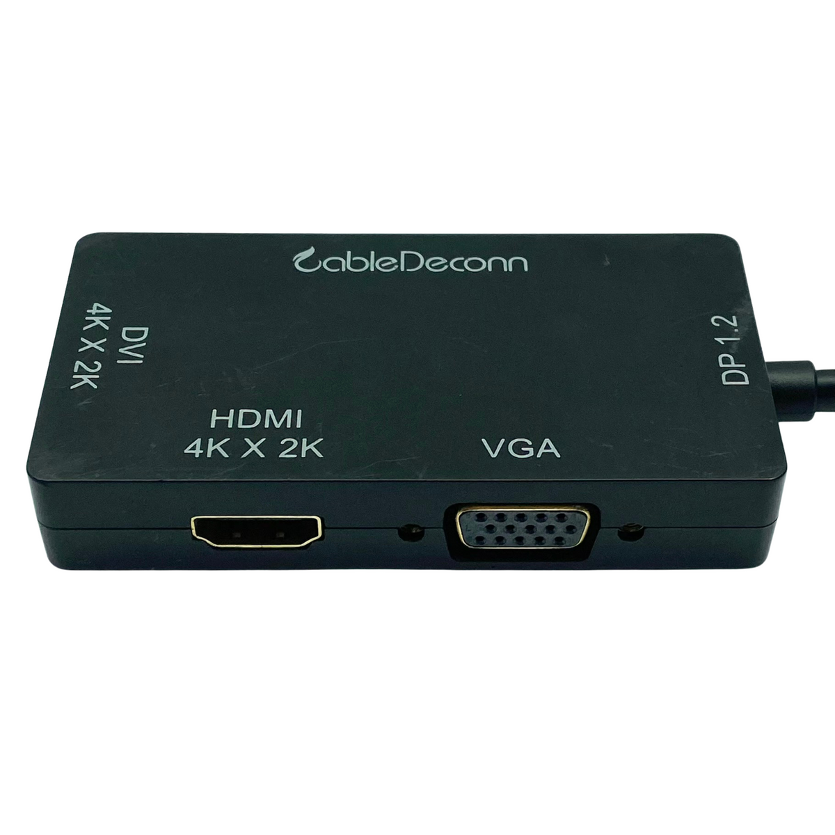 Adaptador CableDeconn DisplayPort a HDMI DVI VGA 3 en 1