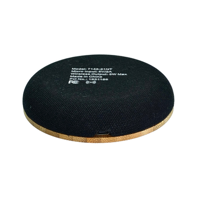 Cargador Inalámbrico Bambú Leed's 7143-21NT c/ cable y caja