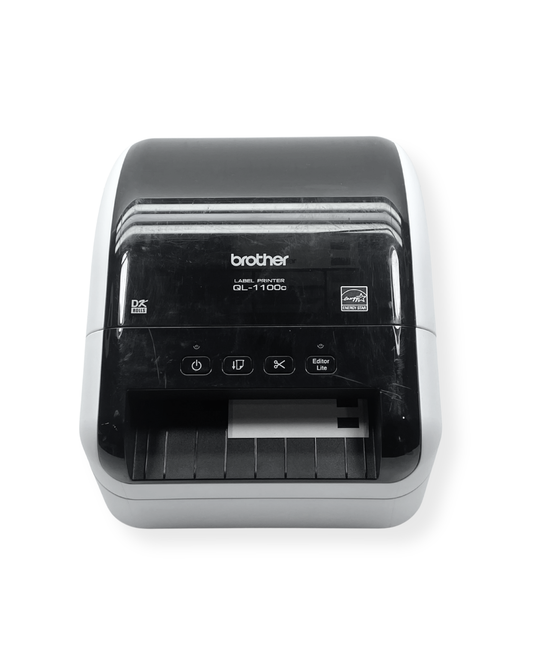 Impresora de Etiquetas Térmica Brother QL-1100 c/ Adaptador y Cable USB