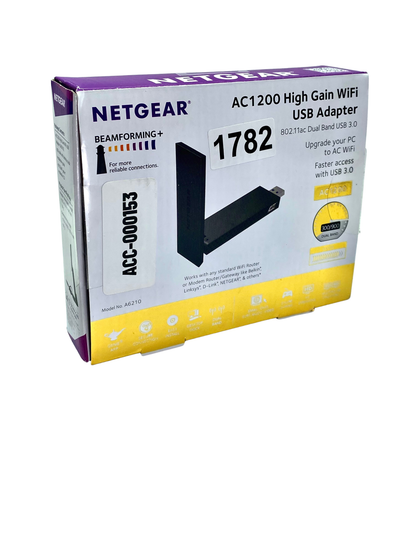 Adaptador Wi-Fi Netgear A6210 USB 3.0 AC1200 Dual Band