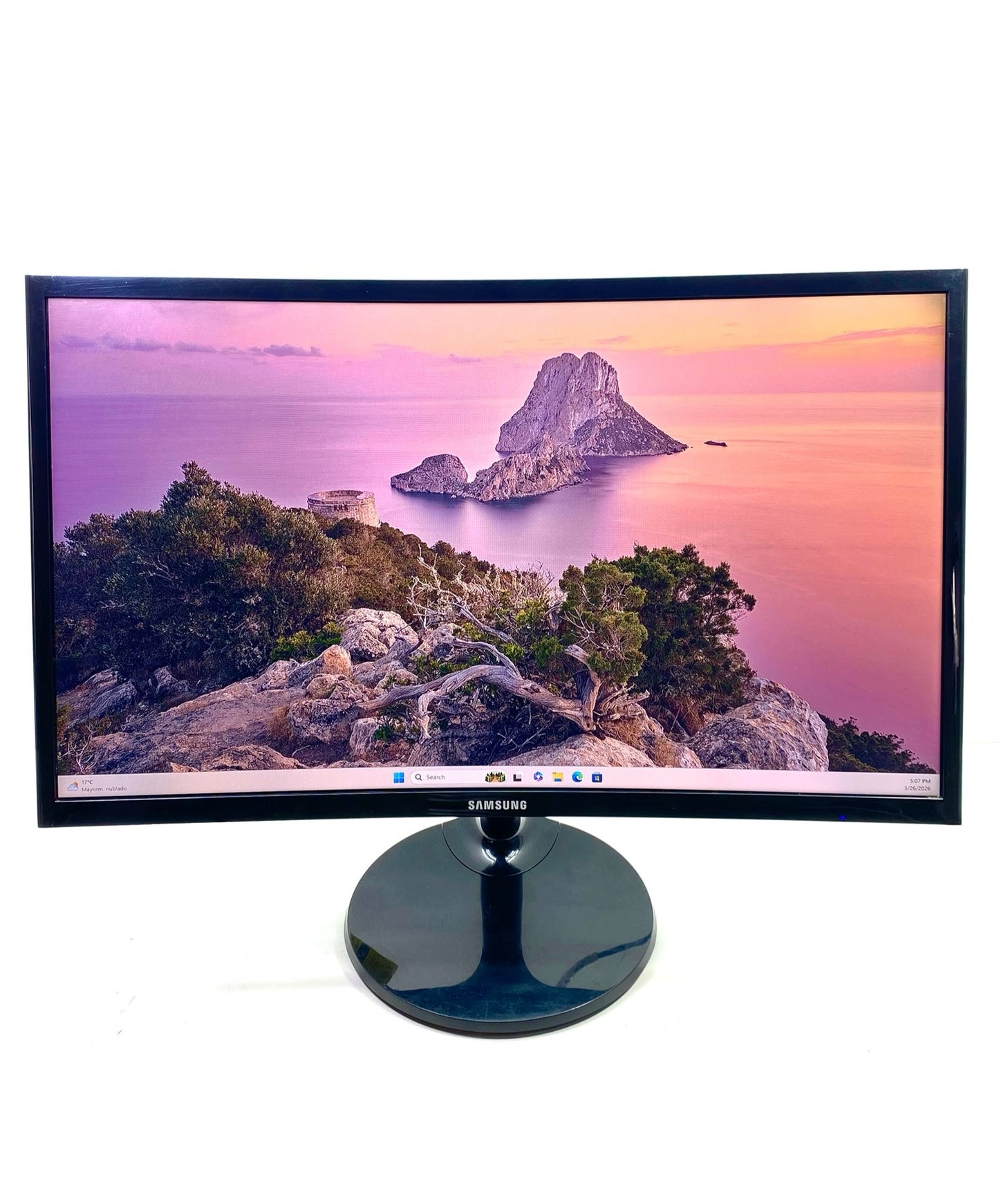 Monitor Curvo Samsung C24F390 24" 1920x1080 (FHD) c/ adaptador