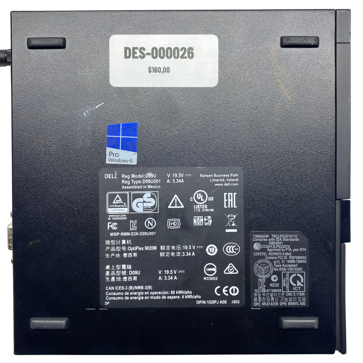 Desktop Dell OptiPlex 9020 i5 8GB DDR3 120GB SSD Windows 11 Pro c/ adaptador