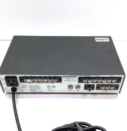 Amplificador Bogen C10 Mono 10W PA c/ Cable Auxiliar