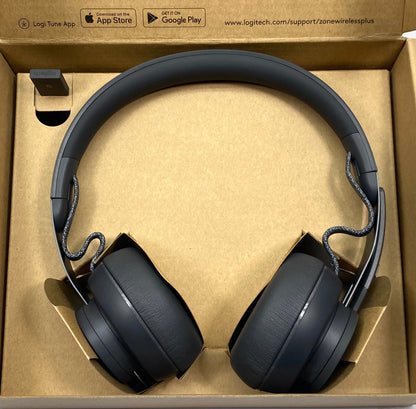Audífonos Logitech Zone Wireless Plus A00082 Bluetooth c/ cable y caja