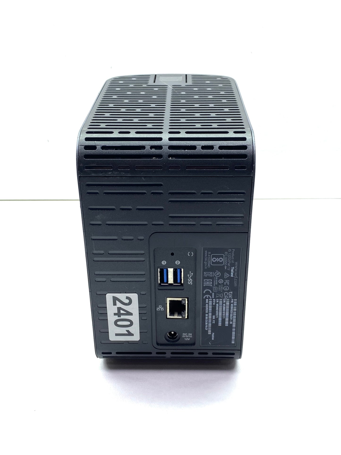 Servidor NAS Western Digital My Cloud EX2 Ultra 12TB (2x6TB) Gigabit c/ Fuente y Cable Ethernet