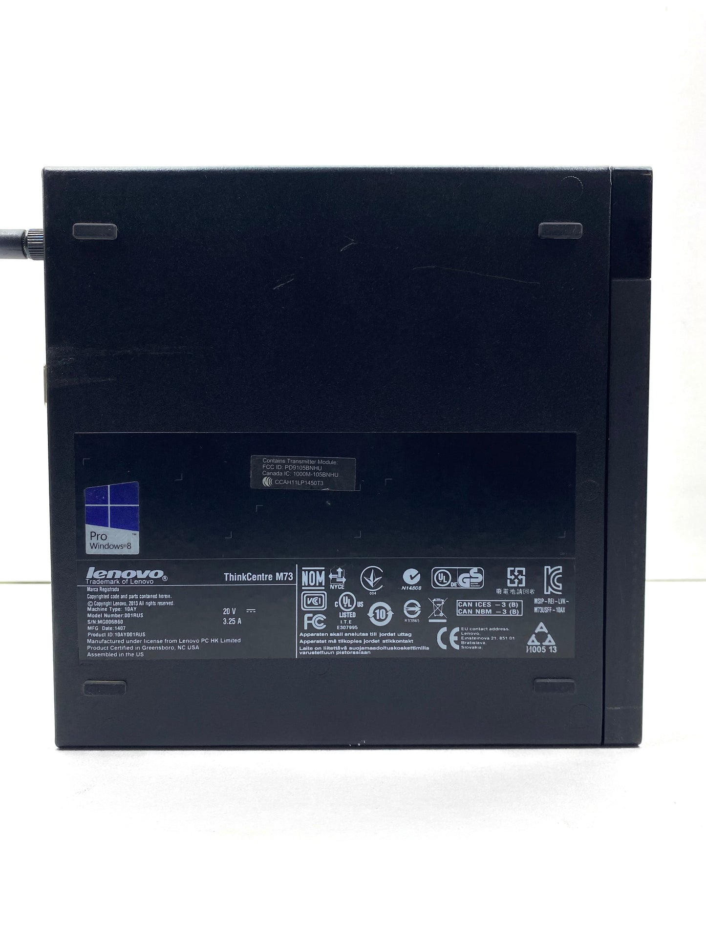 Desktop Lenovo ThinkCentre M73 Core i3-4130T 16GB RAM DDR3 276GB SSD WINDOWS 10 HOME c/ adaptador