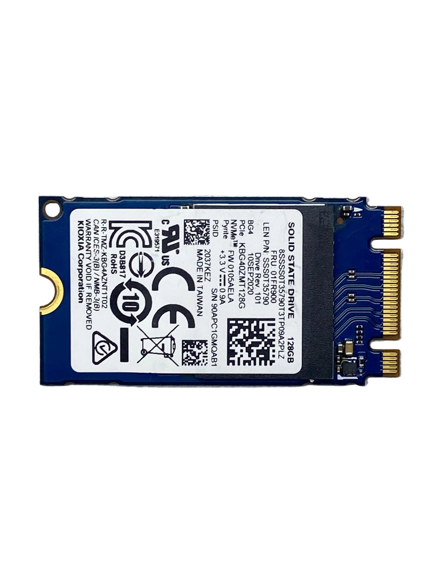 Disco Duro Sólido Toshiba 128GB M.2 2242 NVMe Gen3x4