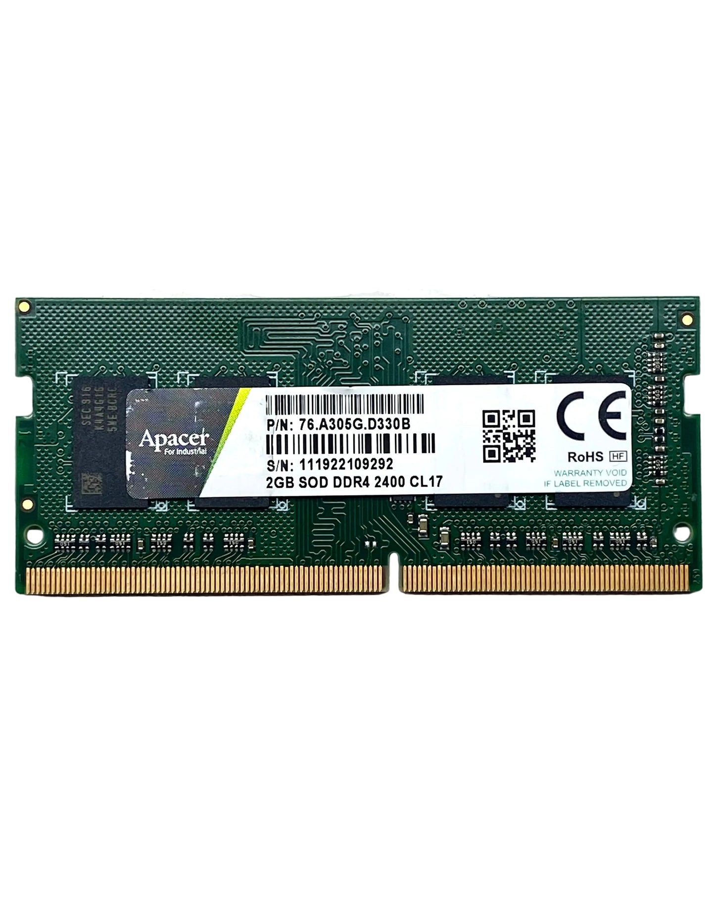 Memoria RAM Apacer 2GB DDR4 2400MHz SODIMM