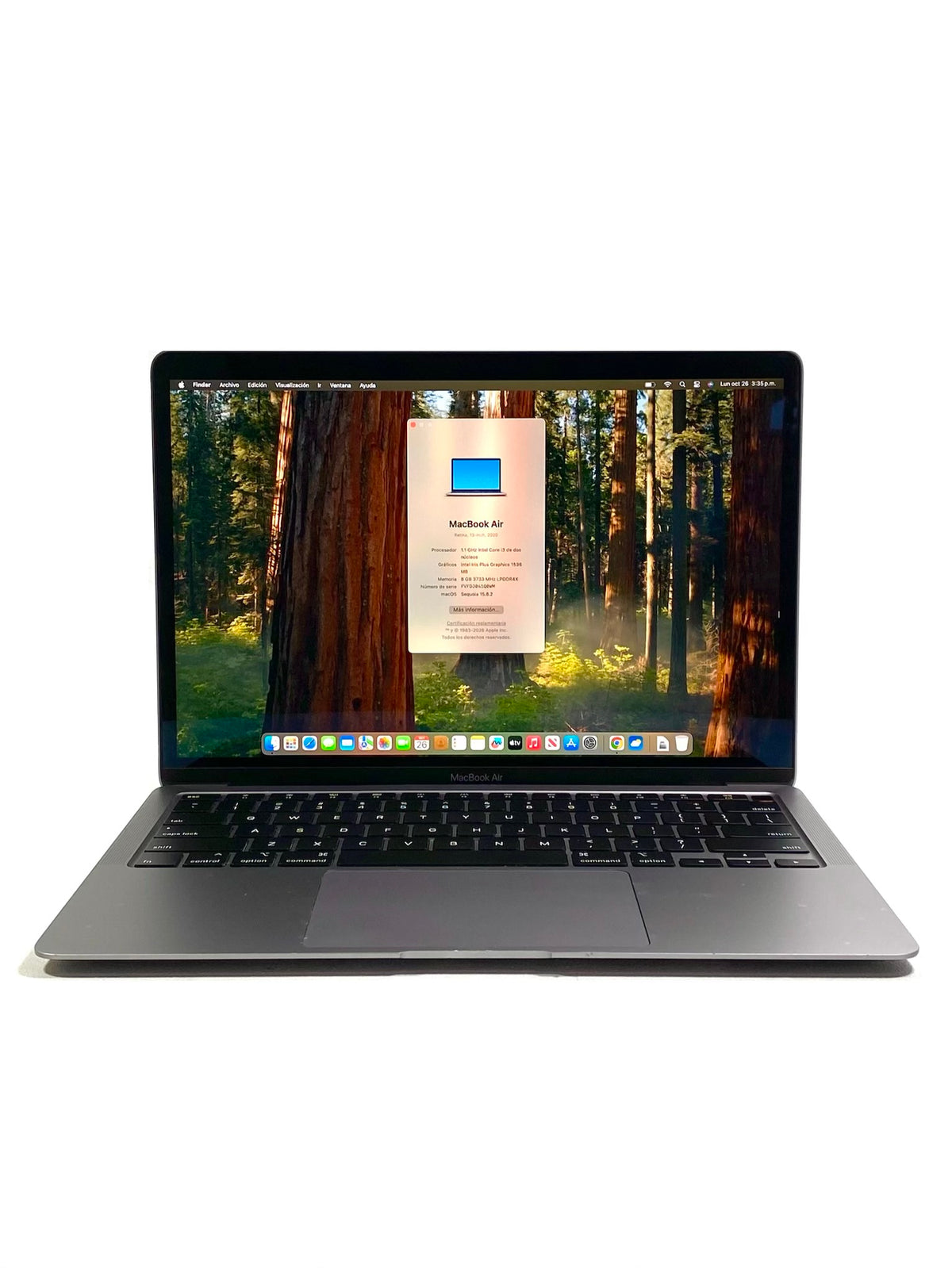 Laptop Apple MacBook Air 2020 A2179 13.3" Retina 2.5K Core i3-1000NG4 8GB RAM 128GB SSD c/ cargador