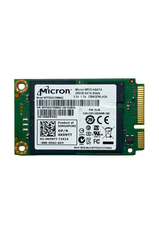 Disco Duro Sólido Micron 256GB mSATA SATA 6Gb/s