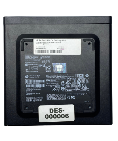 Desktop HP ProDesk 600 G6 Mini USFF i5-10500T 16GB 256GB SSD WINDOWS 11 PRO c/ adaptador