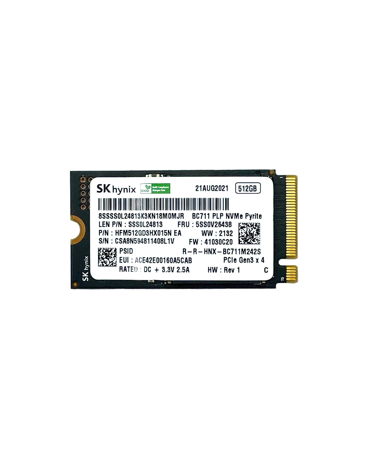 Disco Sólido SK Hynix SSD M.2 NVMe 512GB