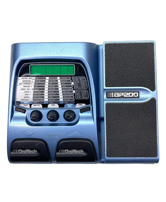 Pedal Multiefectos Digitech BP200 para Bajo Eléctrico c/ Adaptador